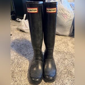 Hunter tall rain boots